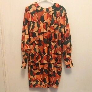 Alexia Admor Pink and Black Sheath Dress with Crew Neck
